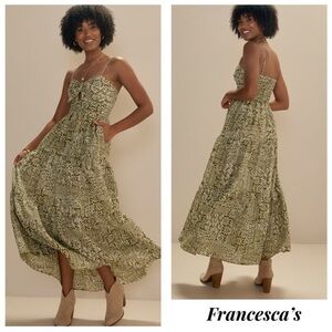 New Francesca's Molly Keyhole Boho Floral
Spring Summer Maxi Dress